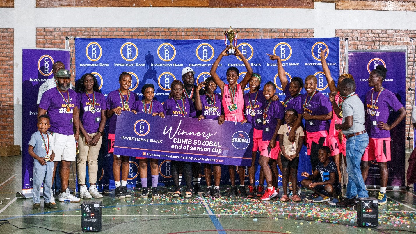 Mikoko Mystics celebrating their win Mikoko Mystics celebrating their win